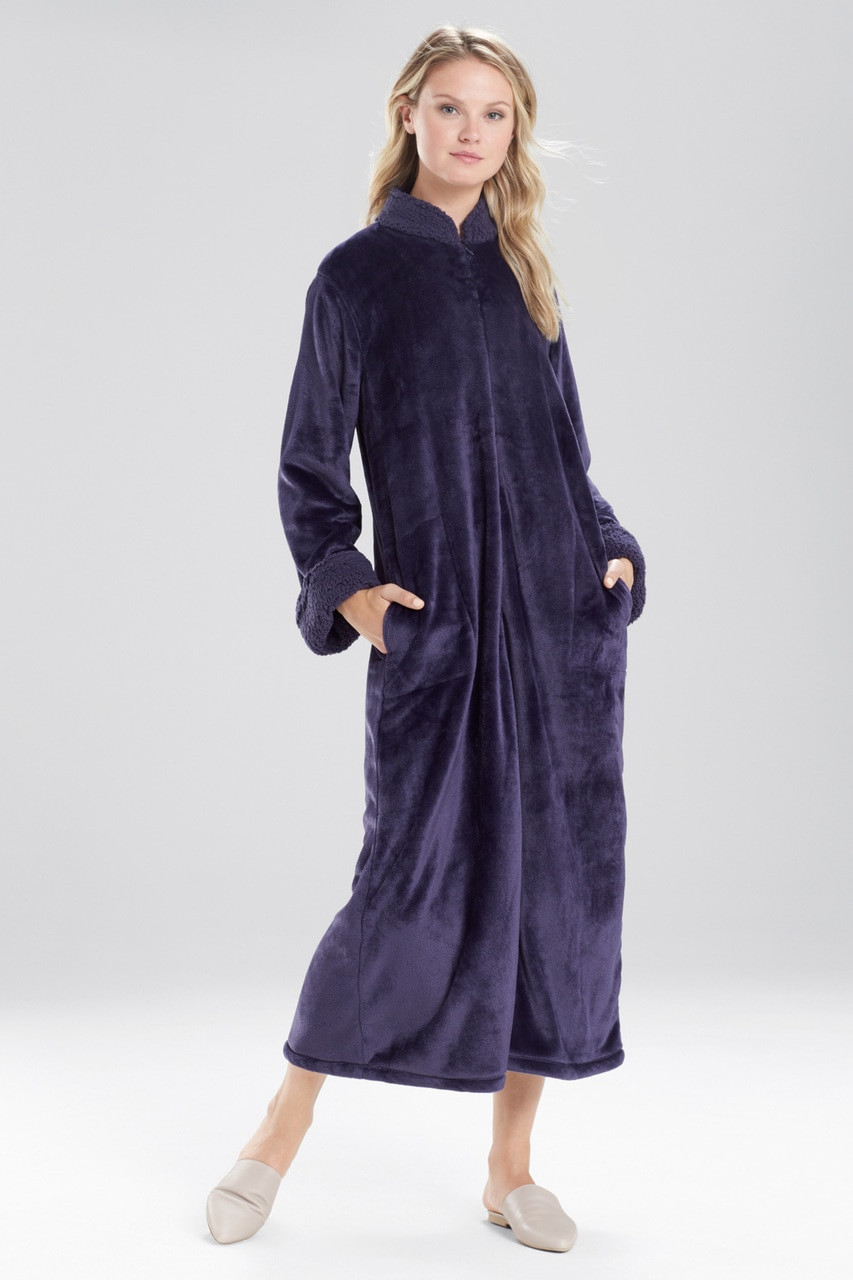 Laura Biagiotti Women's fleece dressing gown with zip: for sale at 29.99€  on Mecshopping.it